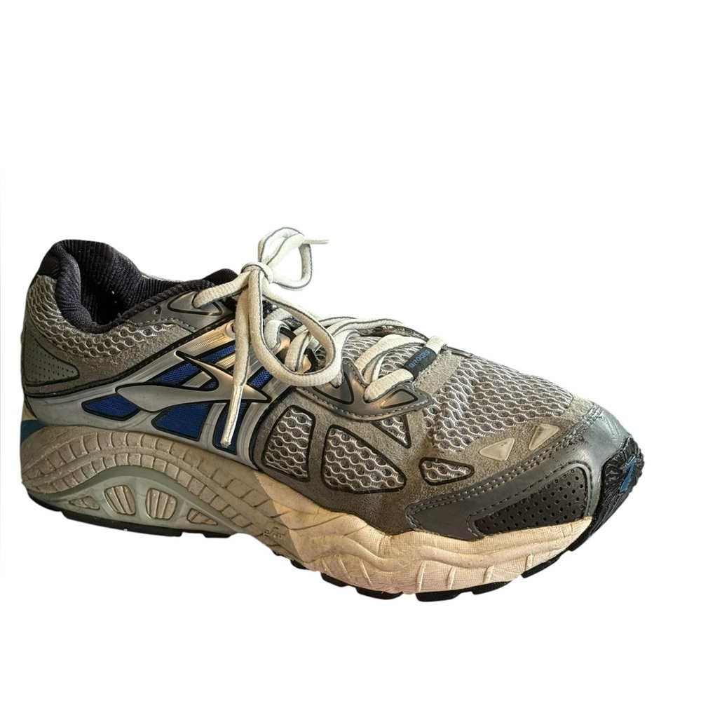 Women’s Brooks Beast Running Shoes Gray Blue 9
